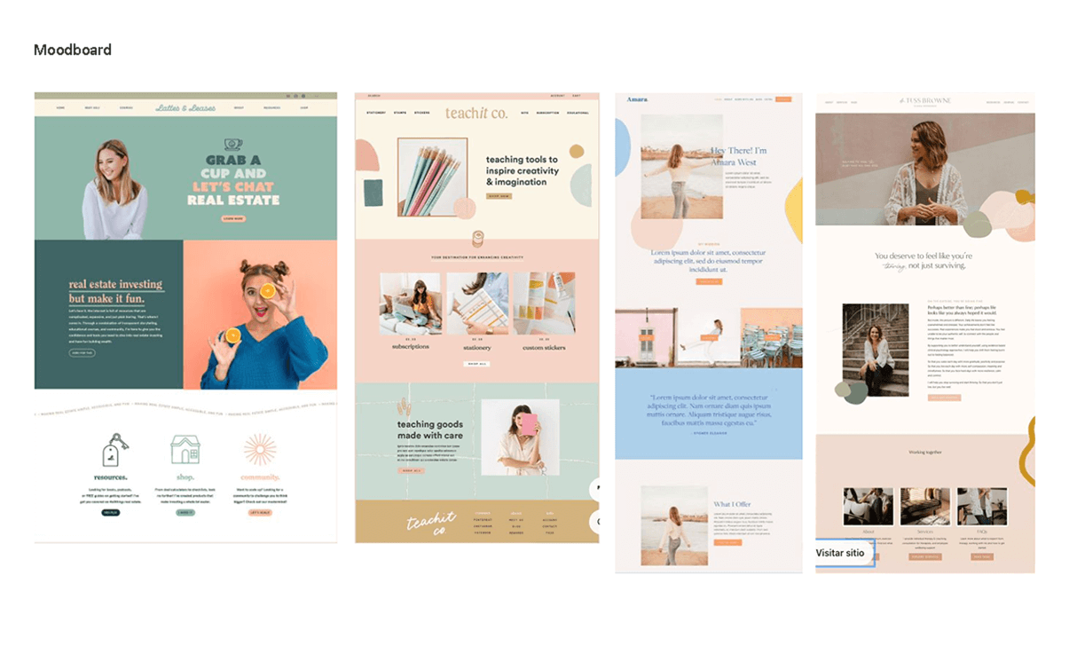 imagen con el moodboard de inspiración