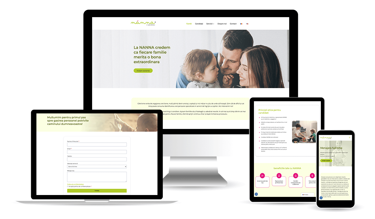 Imagen donde se muestra el Diseño web WordPress en diferentes dispositivos.