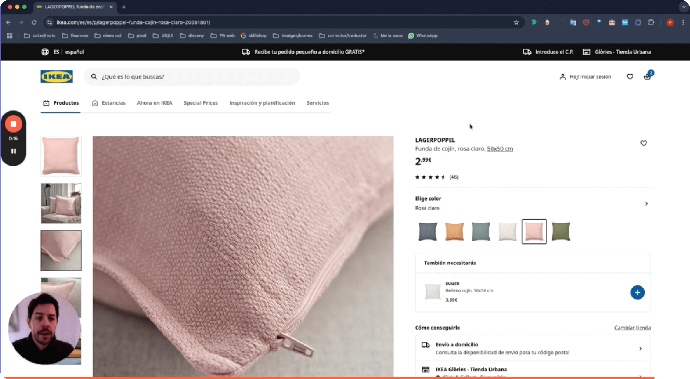 2a imagen landing page. Captura de un video mini auditoria en loom.